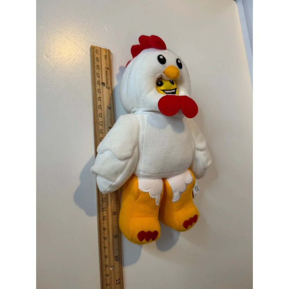 Lego Chicken Man Guy Plush Soft Toy‎ 9 inches Tall Excellent Condition